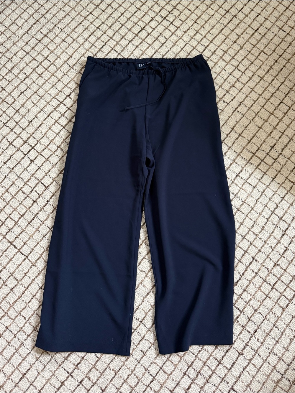 GAP Navy Easy Wide-Leg Pants